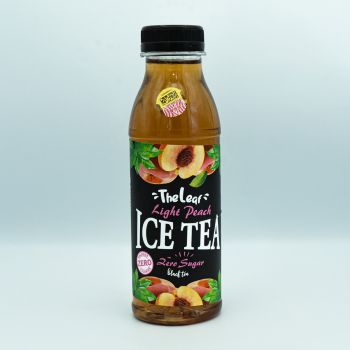 NO SUGAR ADDED  THE LEAF CLASSIC PEACH ICE TEA