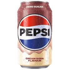 PEPSI CREAM SODA ZERO SUGAR 330ML