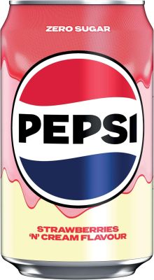 PEPSI STRAWBERRY CREAMFLAVOUR 330ML