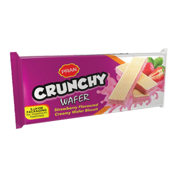 PRAN CREAMY STRAWBERRY WAFER  BISCUIT 150GM