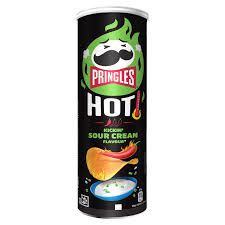 PRINGLES HOT KICKIN SOUR CREAM 165G