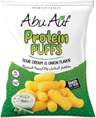 PROTEIN PUFF SNACKS - ONION AND CREAM 60g