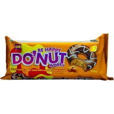QUE BE HAPPY DO'NUT WITH CARAMEL CREAM FILLING 200G