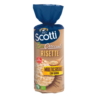 Riso Scotti Organic Rice Cakes - Multi Grain with Quinoa 130g