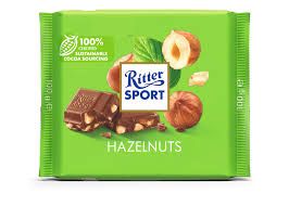 RITTER SPORT HAZELNUT WITH CRUNCHY 100G
