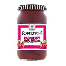 ROBERTSONS  RASPBERRY SEEDLESS JAM 454G