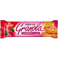 SANTE 40g GRANOLA BAR OAT & CRANBERRY