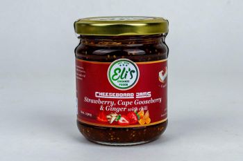 STRAWBERRY, CAPEBERRY & GINGER - CHEESEBOARD JAM WITH CHILLI