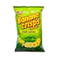 T-HEAT Banana Crisps Round - Chilli Lemon 200GM