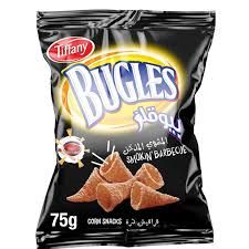 TIFFANY BUGLES POUCH  SMOKIN BARBECUE 75GM