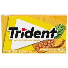 TRIDENT GUM  PINEAPPLE S/F 14S