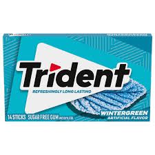TRIDENT GUM  WINTERGREEN S/F 14S