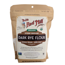 BOBS RM ORG RYE FLOUR DARK 567GM