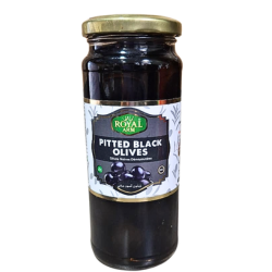Royal Arm Black Pitted Olives  340G
