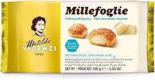 VICENZI PUFF PASTRY - MILK CREAM - 100G