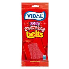 Vidal Sour Strawbery Belt(Halal) 90g