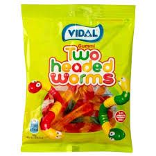 Vidal Two Headed Worms (Halal) - 90g