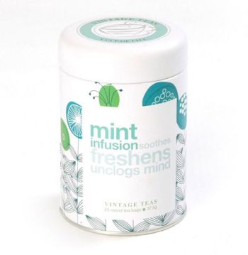 VINTAGE MINT INFUSION ROUND POT 25S