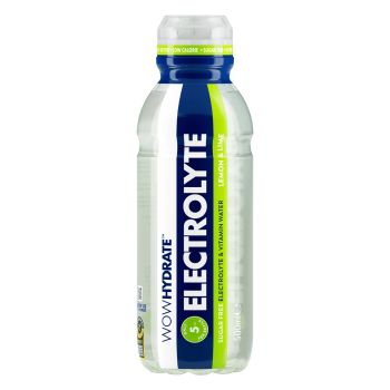 WOWHYDRATE ELECTROLYTE WATER LEMON & LIME 500ML